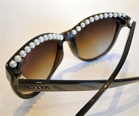 chanel sunglass with pearls and stones|chanel swarovski sunglasses.